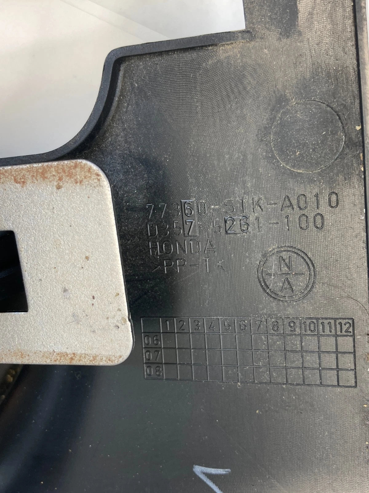 2007-2012 ACURA RDX STEERING COLUMN UPPER & LOWER COVER TRIM 77350-STK-A010 OEM