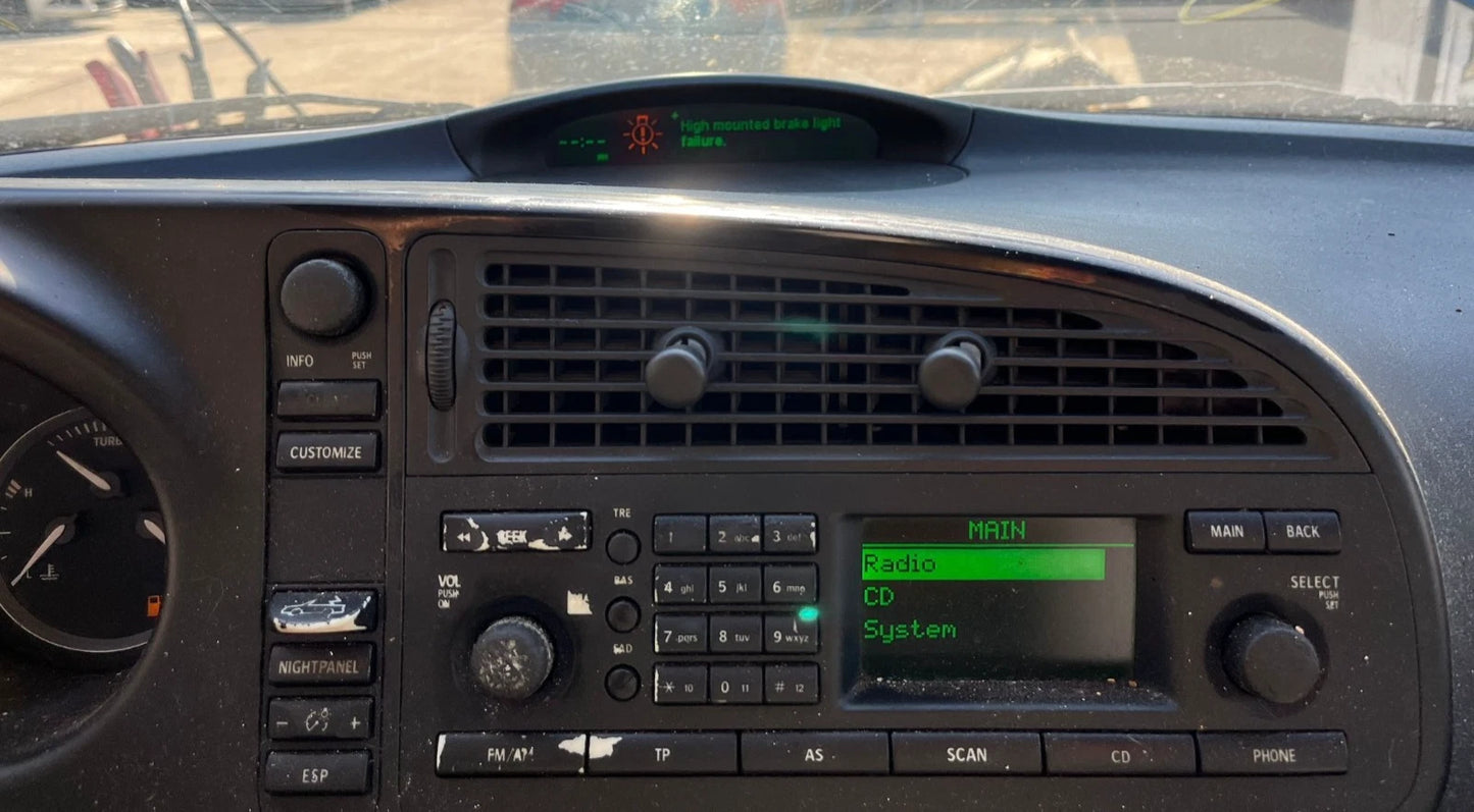 2003-2007 SAAB 9-3 DASH DISPLAY DRIVER INFORMATION CENTER SCREEN 12802403 OEM