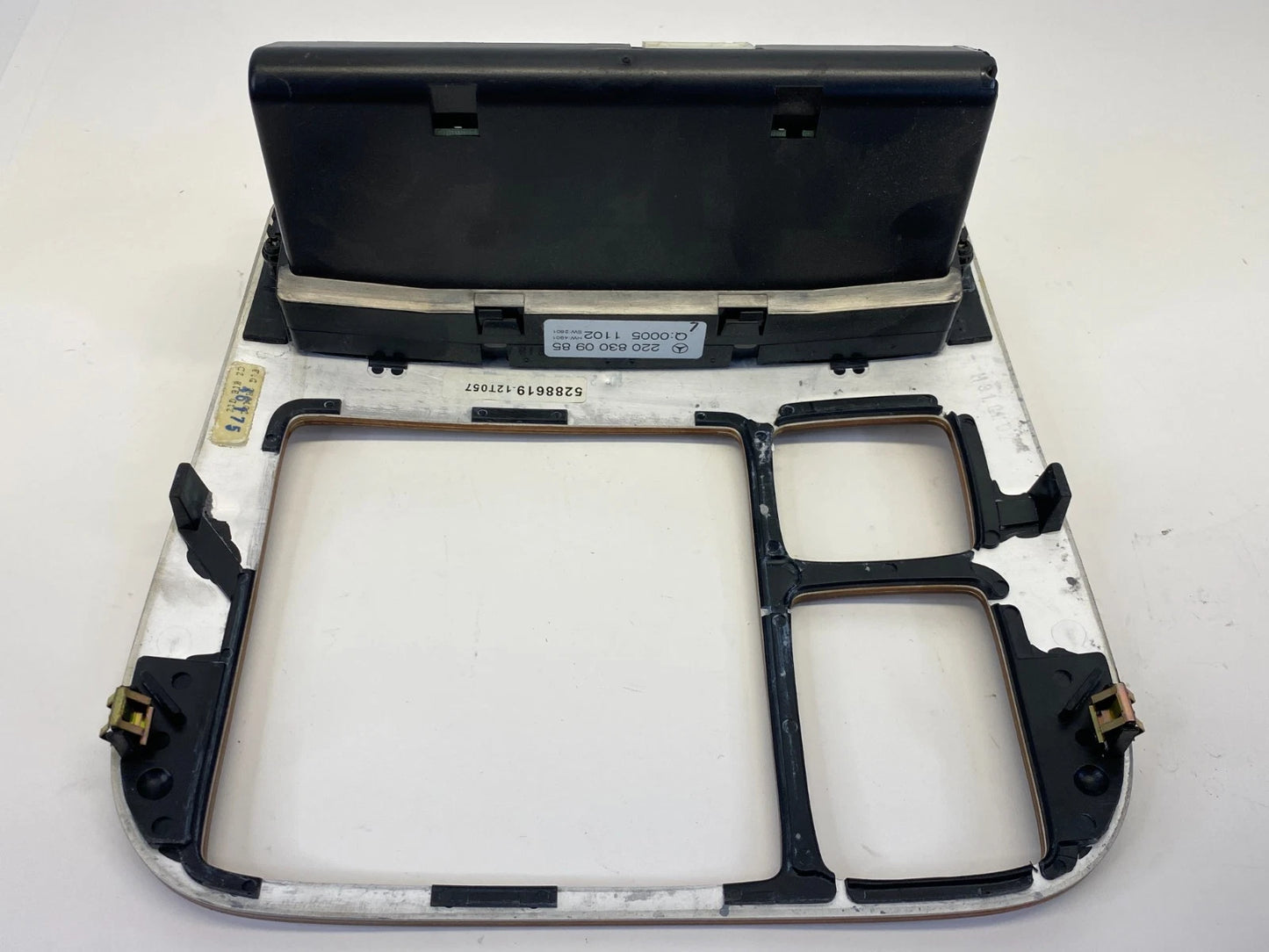 2000-2006 MERCEDES-BENZ S430 CENTER DASH RADIO BEZEL W/ HVAC CLIMATE CONTROL
