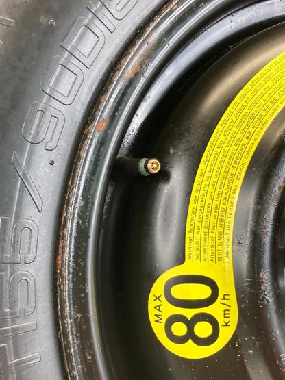 2006-2016 KIA SPORTAGE SPARE TIRE WHEEL RIM COMPACT DONUT 155/90D16 OEM