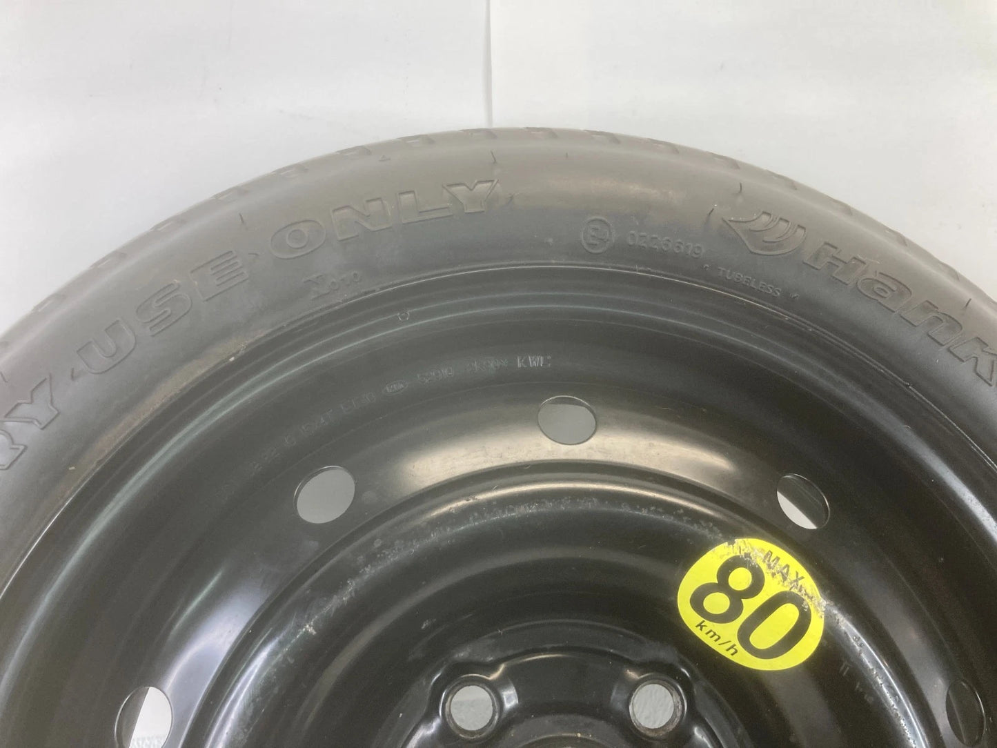 2010-2013 KIA FORTE KIA FORTE EMERGENCY SPARE TIRE DONUT WHEEL T125/80D15 95M
