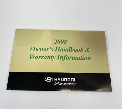 2008 HYUNDAI SANTA FE OWNERS OWNER'S GUIDE MANUAL BOOK INFORMATION SET W/ CASE