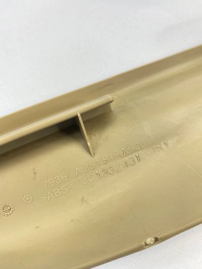 06-09 MERCEDES-BENZ R350 FRONT RIGHT SIDE SEAT TRACK RAIL COVER TRIM A2519191920