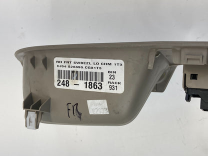 13-18 Ford C-Max Front Right Passenger Side Window Switch W/ Bezel CJ54-S26690