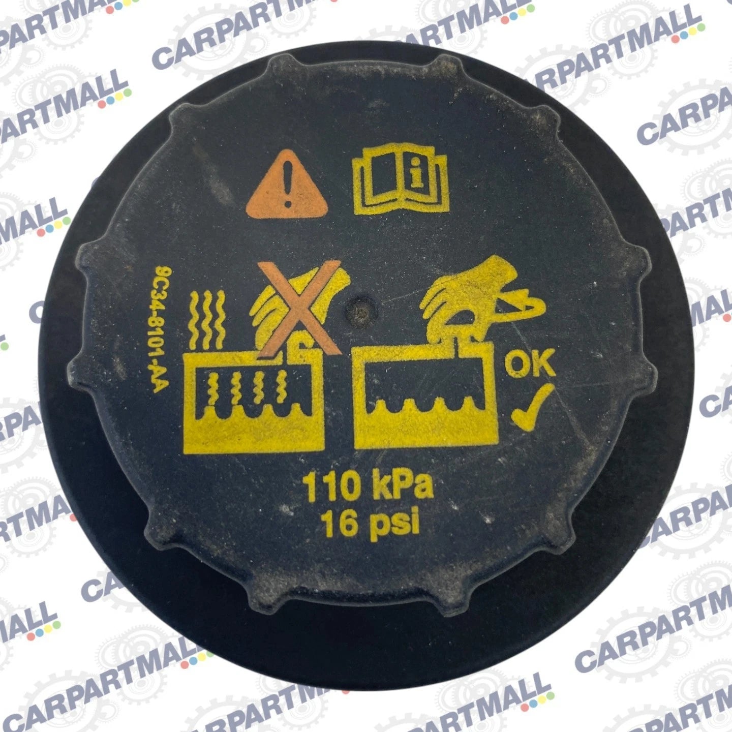 09-19 FLEX EXPLORER INTERCEPTOR TAURUS RADIATOR COOLANT FLUID TANK CAP LID OEM