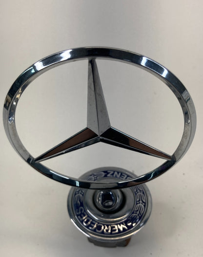 98 99 00 01 02 Mercedes-Benz E430 Front Hood Emblem Logo Badge Chrome OEM