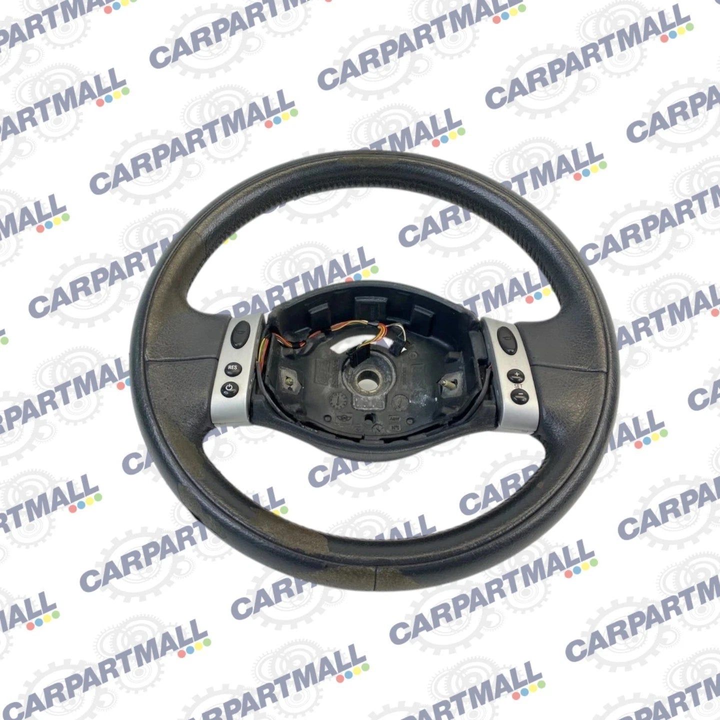 2002 2003 Mini Cooper Steering Wheel Multifunction Switch Leather 2 Spokes