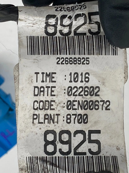 99-05 PONTIAC GRAND AM SEDAN REAR LEFT SIDE DOOR WIRING HARNESS 22668925 OEM
