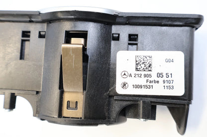 06-16 MERCEDES-BENZ E350 HEADLIGHT & FOG LIGHT CONTROL SWITCH A2129050551 OEM