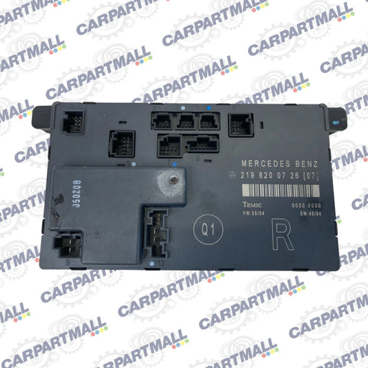 2006 MERCEDES-BENZ CLS500 FRONT RIGHT DOOR CONTROL MODULE OEM 2198200726