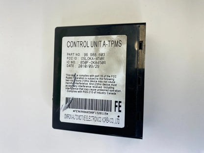 2008-2011 CHEVROLET AVEO5 TPMS TIRE PRESSURE CONTROL MODULE OEM FACTORY 96988603
