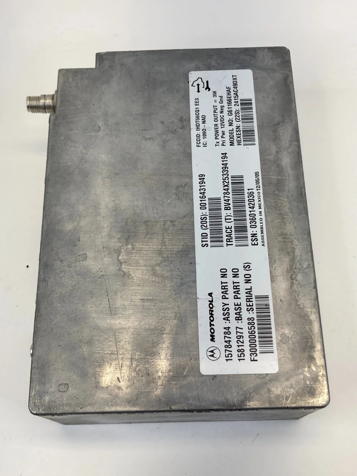 2004-2006 CADILLAC SRX ONSTAR COMMUNICATION CONTROL MODULE MOTOROLA 15784784 OEM