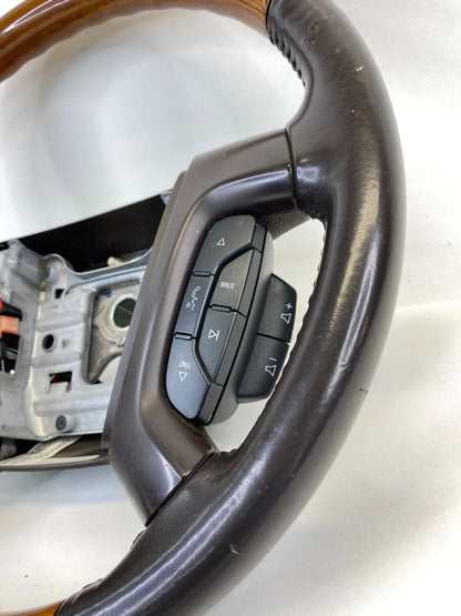 2009 2010 2011 2012 BUICK ENCLAVE STEERING WHEEL W/ WOODGRAIN ASSEMBLY OEM