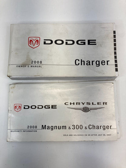 2008 Dodge Charger 08 Chrysler Owner's Manual Book & Warranty Information Guide