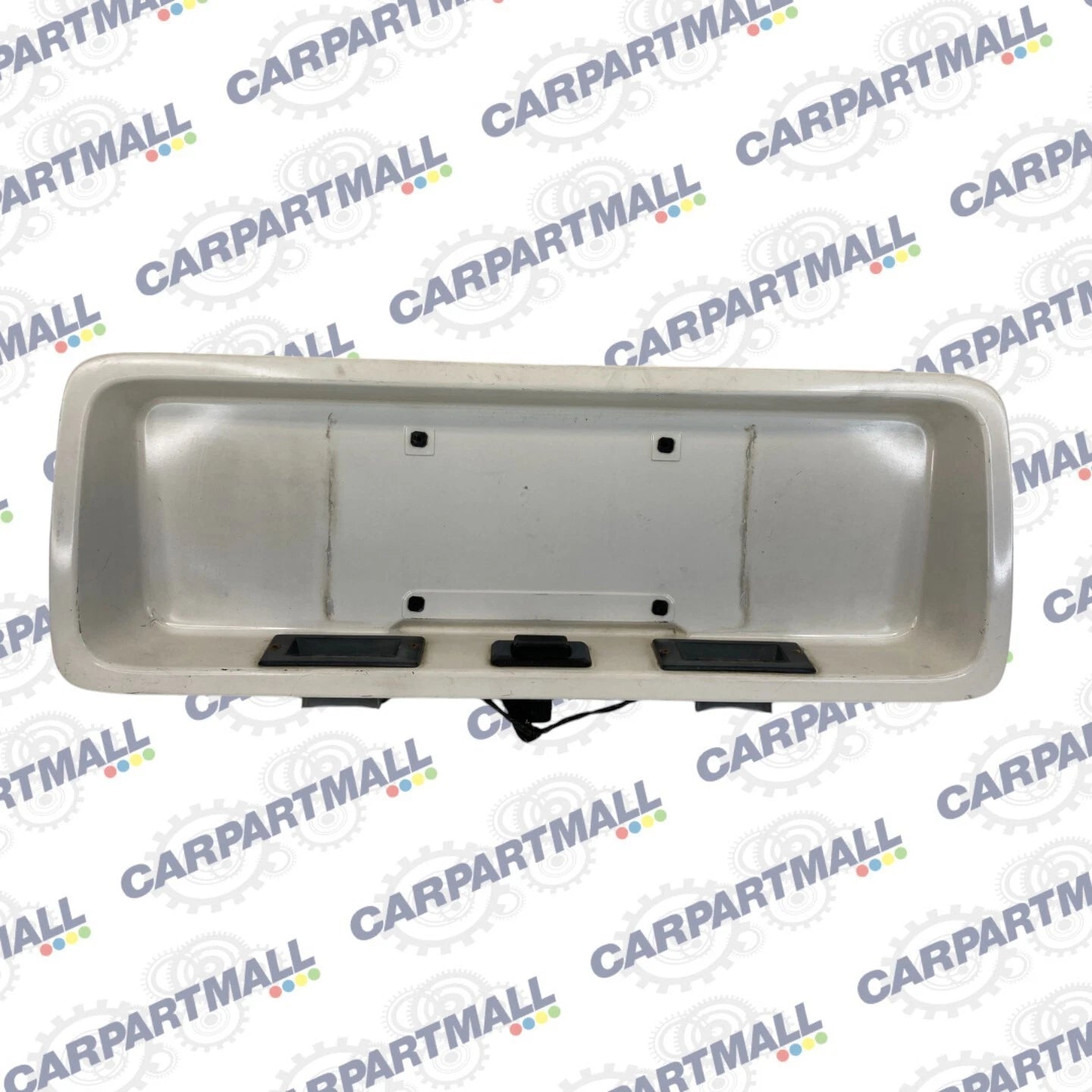 1995-1998 JEEP GRAND CHEROKE REAR TRUNK LICENSE PLATE HOLDER GARNISH MOLDING OEM