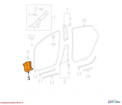 2004-2009 TOYOTA PRIUS FRONT RIGHT SIDE LOWER KICK PANEL TRIM 62111-47030 OEM