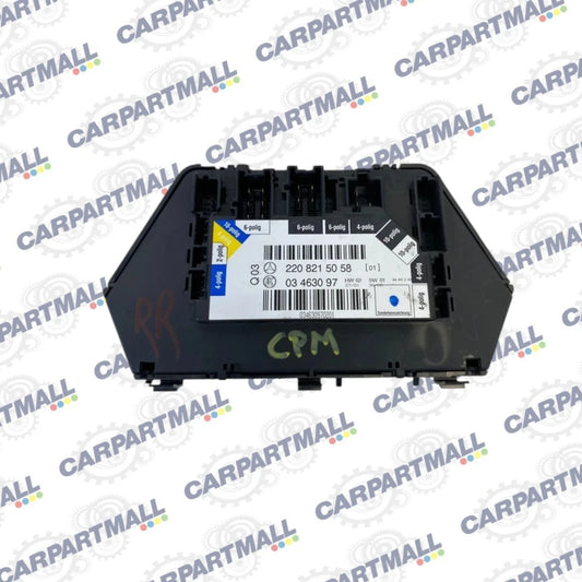00-05 MERCEDES S430 REAR RIGHT SEAT ADJUSTMENT CONTROL SWITCH MODULE 2208215058