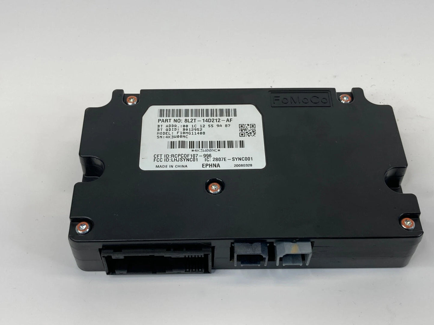 2008 FORD FOCUS SYNC COMMUNICATION CONTROL MODULE COMPUTER UNIT 8L2T-14D212-AF