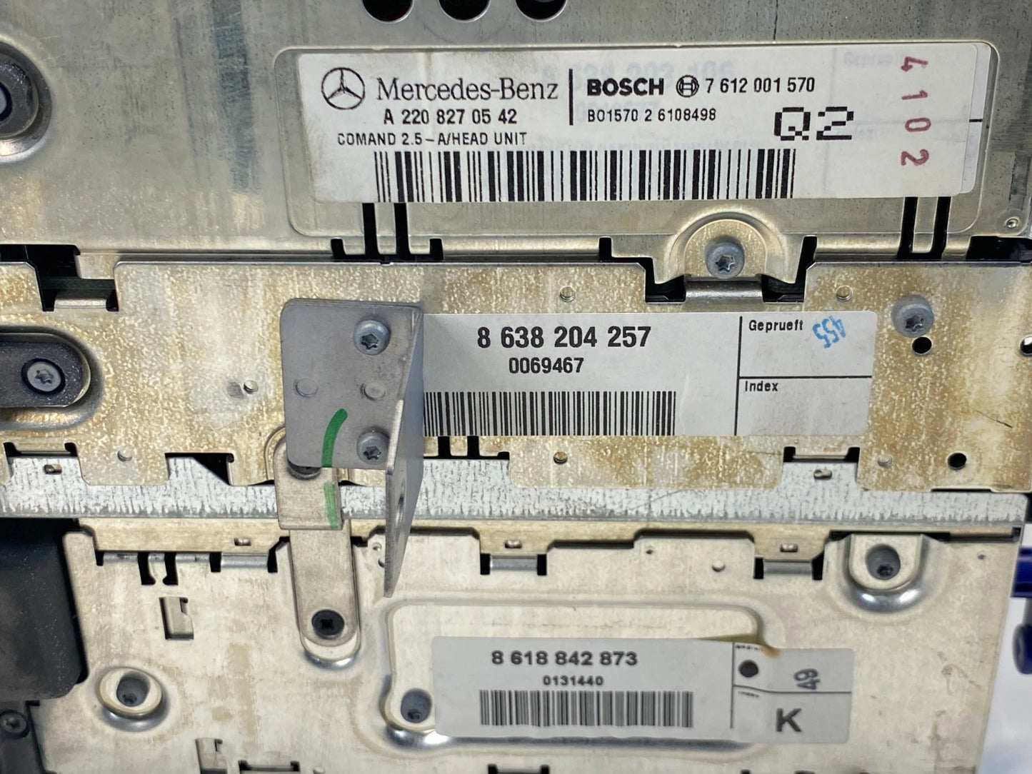 2000-2002 MERCEDES-BENZ S430 S500 RADIO AM/FM CD DISC PLAYER NAVIGATION UNIT OEM