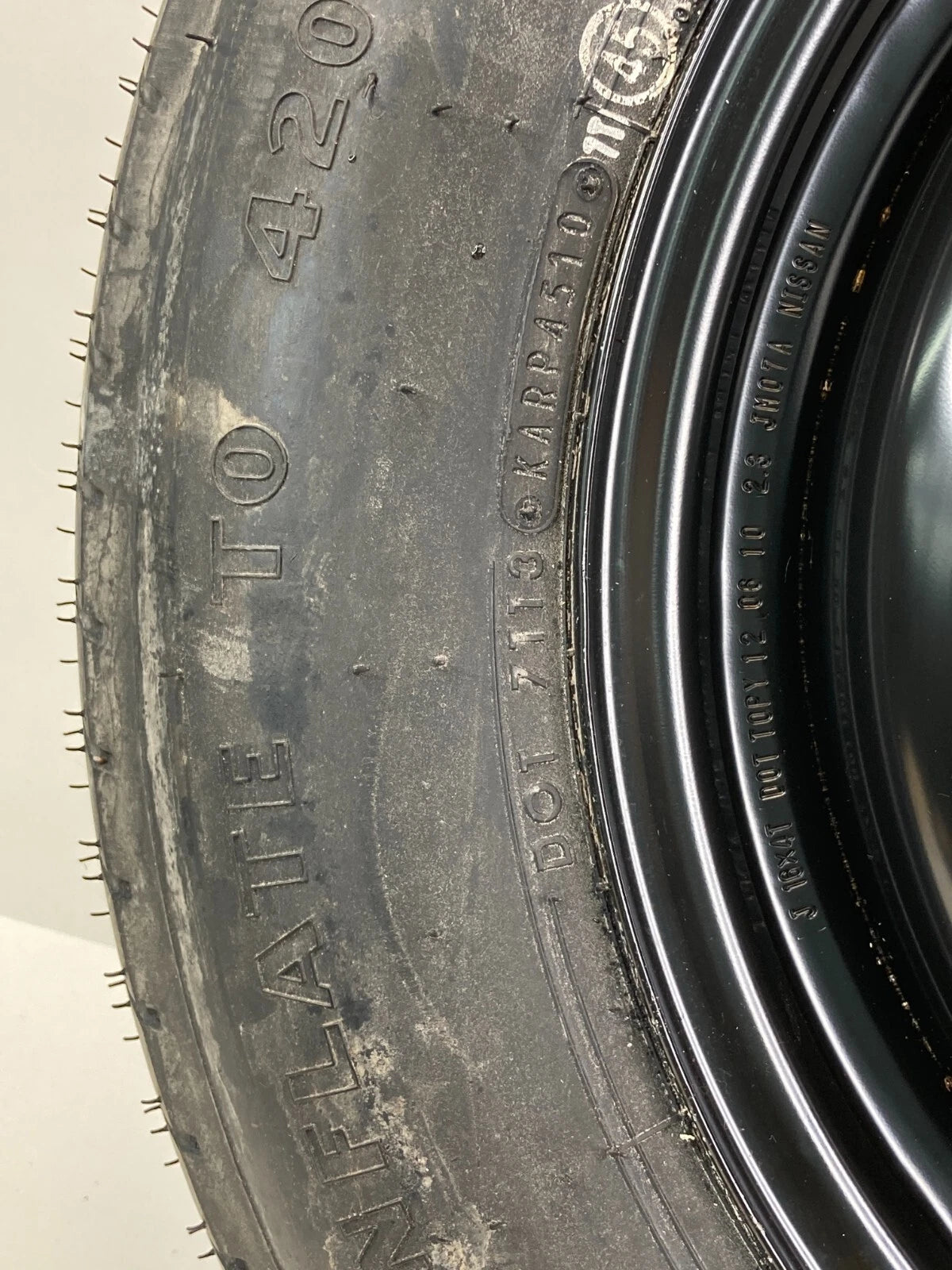 2011-2020 NISSAN ROGUE 11-17 JUKE SPARE TIRE COMPACT DONUT WHEEL T155/90D16 110M