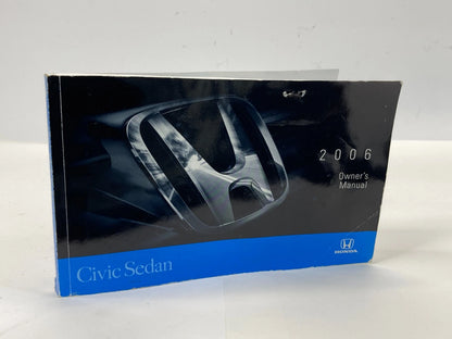 2006 HONDA CIVIC SEDAN OWNERS MANUAL GUIDE INFORMATION BOOK OEM
