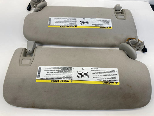2011-2013 DODGE DURANGO JEEP GRAND CHEROKEE SUN VISOR PAIR LEFT RIGHT GRAY OEM
