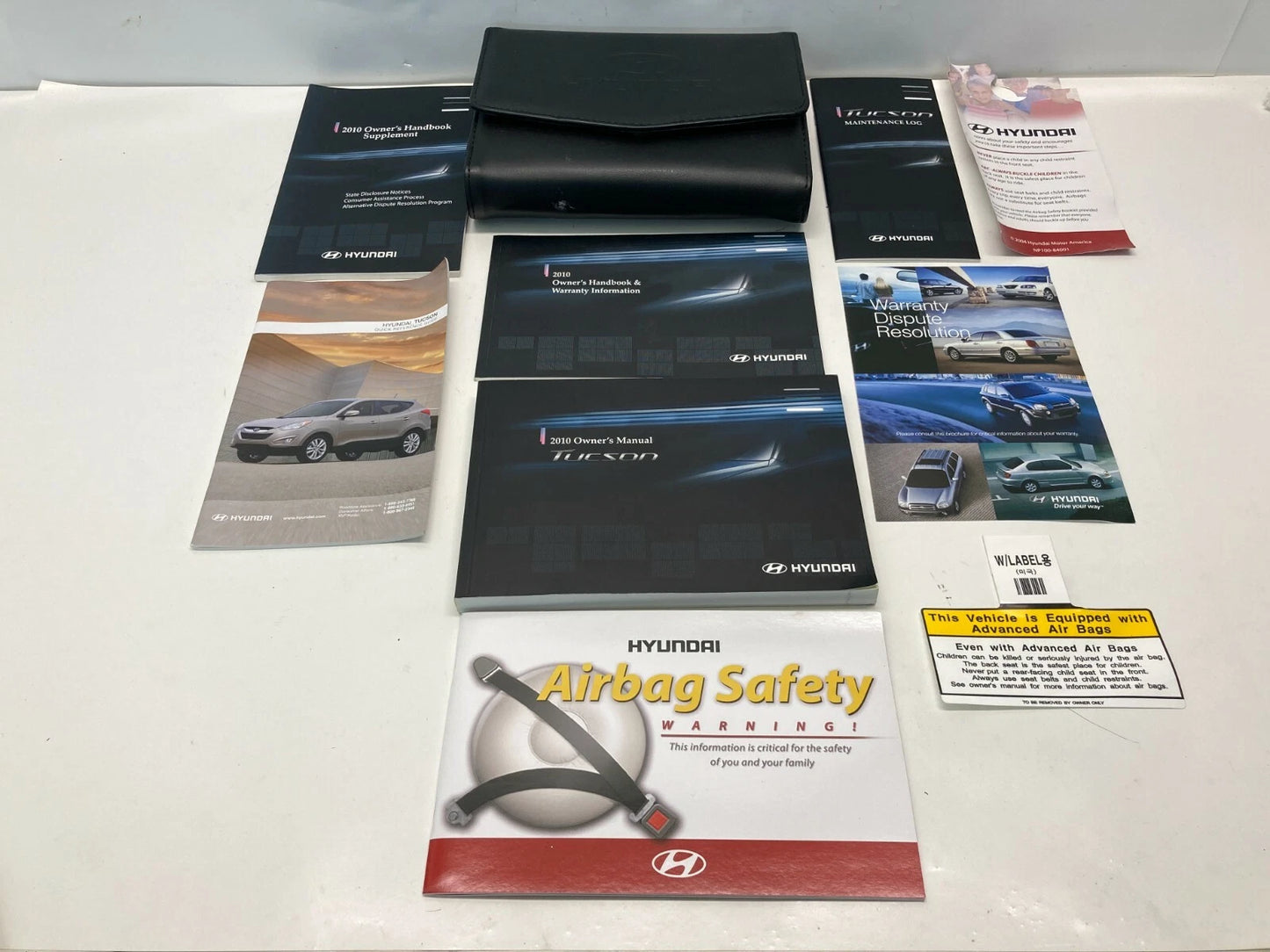 2010 10 HYUNDAI TUCSON OWNERS MANUAL HANDBOOK & WARRANTY INFORMATION OEM