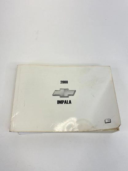2008 08 CHEVY CHEVROLET IMPALA OWNERS OWNER'S MANUAL GUIDE BOOK OEM