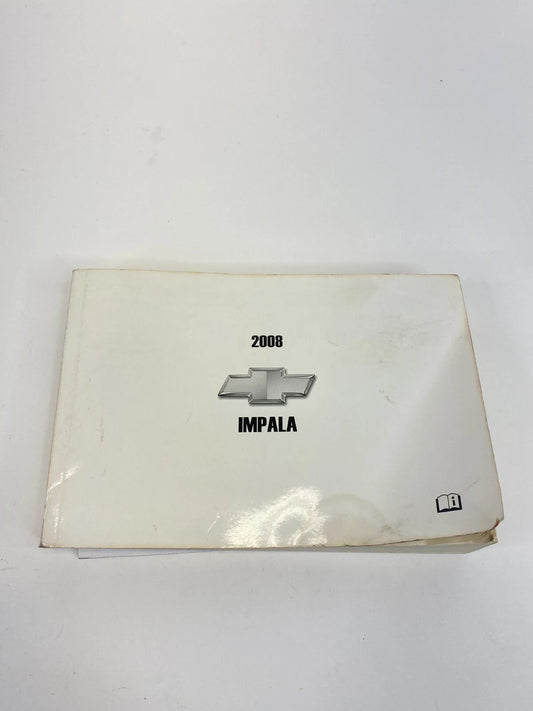 2008 08 CHEVY CHEVROLET IMPALA OWNERS OWNER'S MANUAL GUIDE BOOK OEM