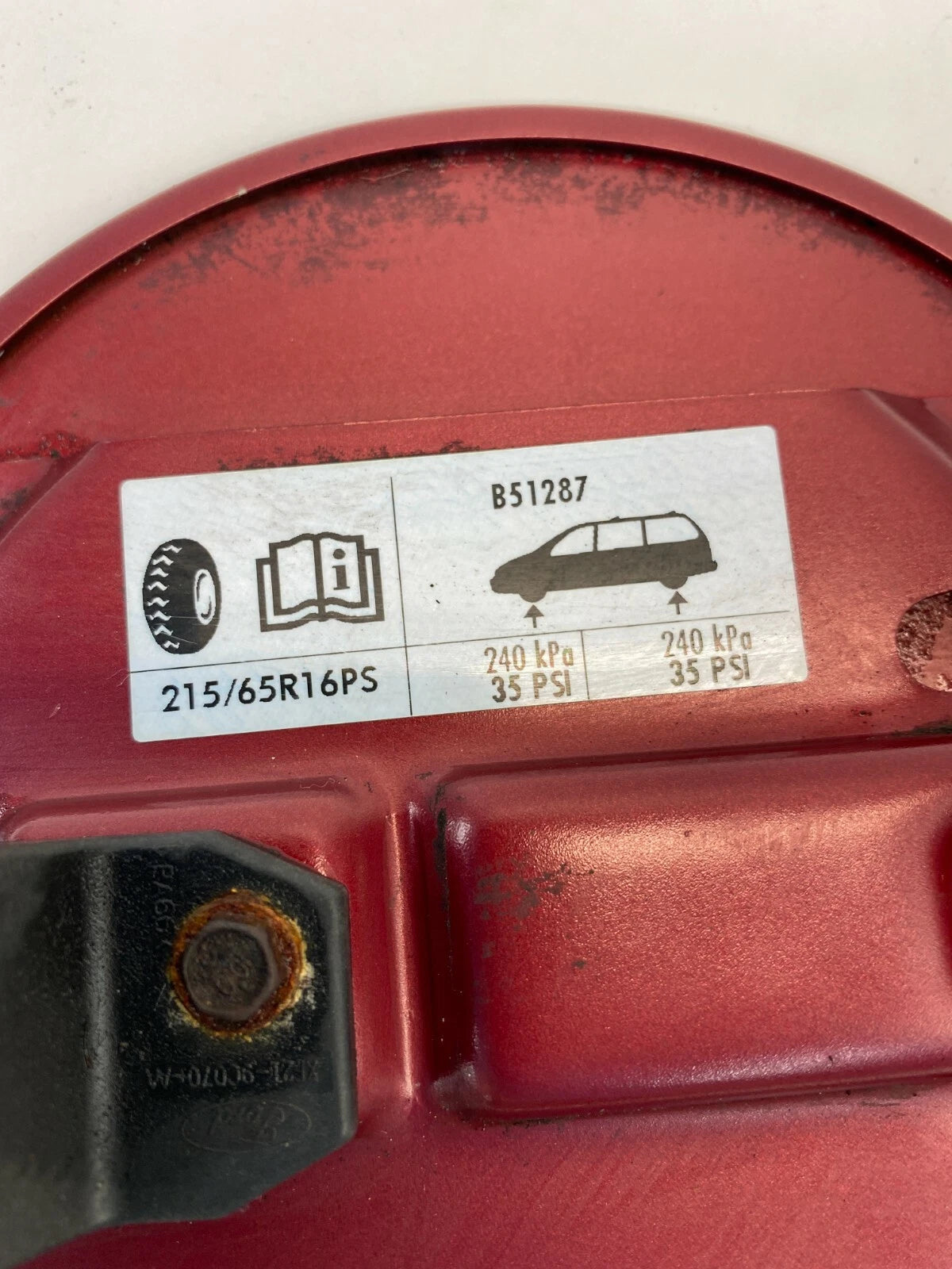 99 00 01 02 03 FORD WINDSTAR FUEL FILLER GAS TANK DOOR LID COVER ASSEMBLY OEM
