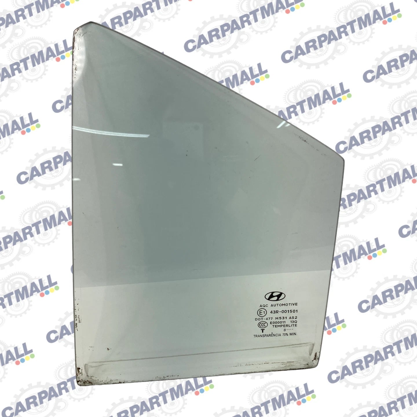 06-11 HYUNDAI ACCENT SEDAN REAR LEFT SIDE DOOR WINDOW FIXED VENT QUARTER GLASS