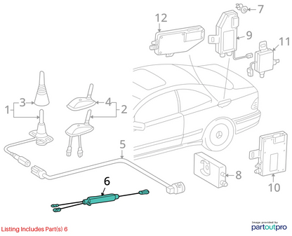 98-03 MERCEDES-BENZ ML 320 ANTENNA TRAP NOISE FILTER CIRCUIT SIGNAL 2028202389