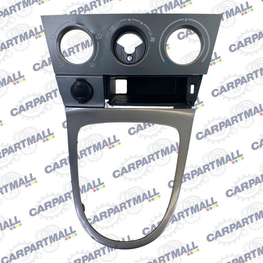 03-08 Pontiac Vibe Shifter Climate Control Trim Bezel w Storage & Power Outlet