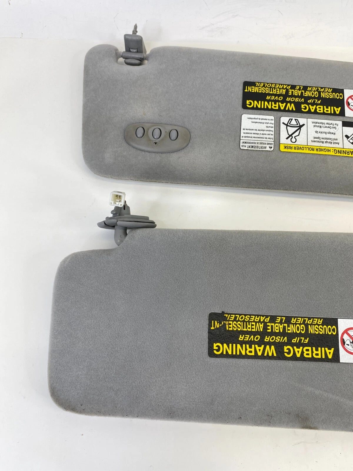 01 02 LEXUS RX300 FRONT LEFT RIGHT OVERHEAD ROOF SUN VISOR MIRROR SET PAIR OEM