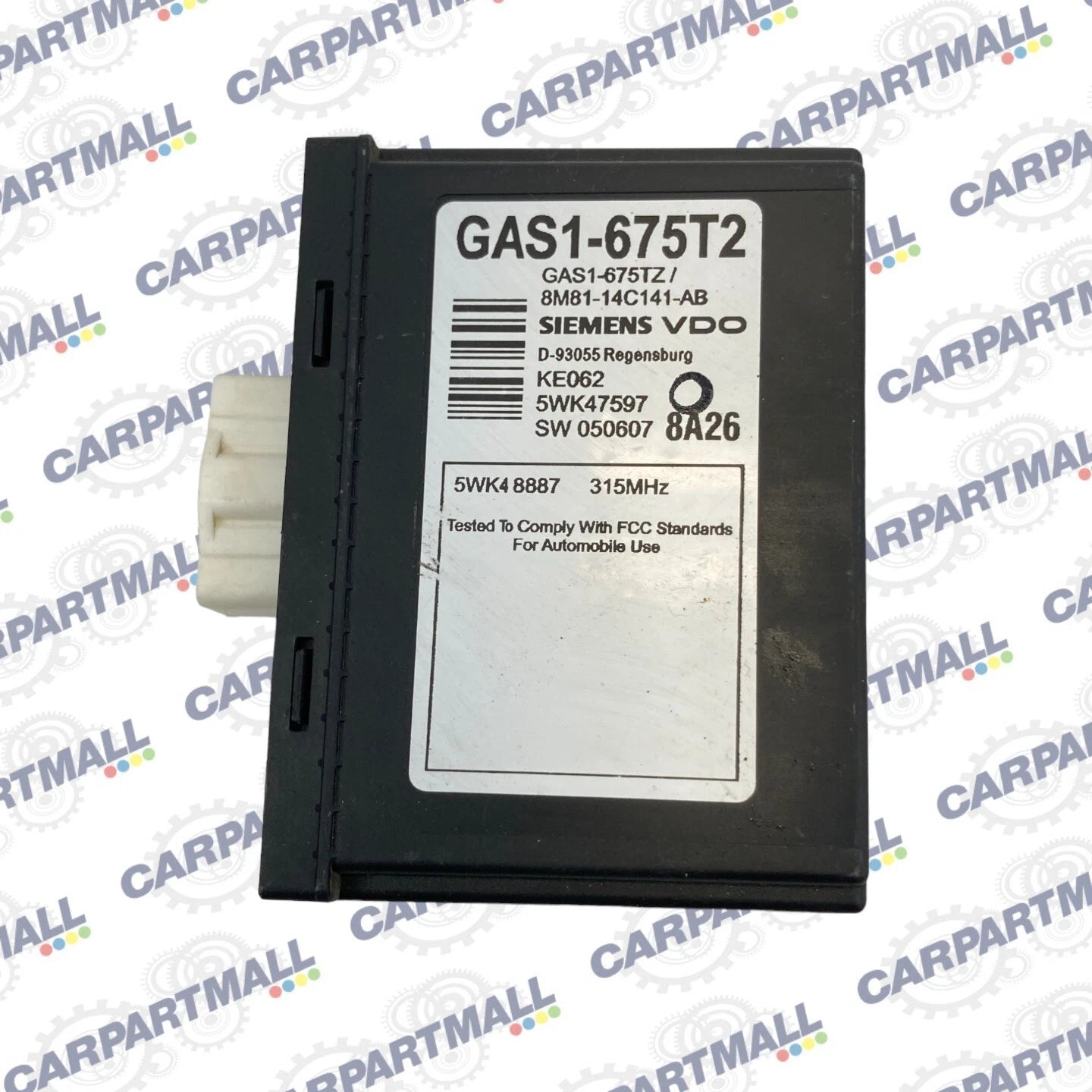 2006-2008 MAZDA6 MAZDA 6 TIRE PRESSURE MONITORING CONTROL MODULE GAS1-675T2 OEM