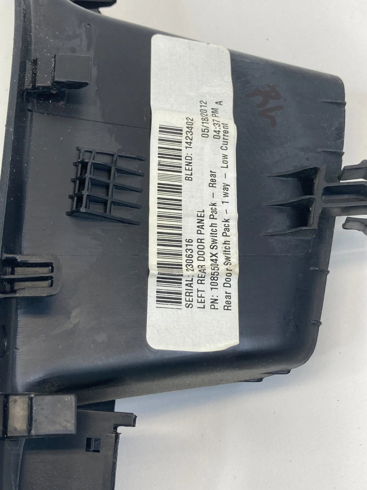 2012-2018 FORD FOCUS REAR LEFT DOOR WINDOW SWITCH BEZEL ASSEMBLY 1085504X OEM