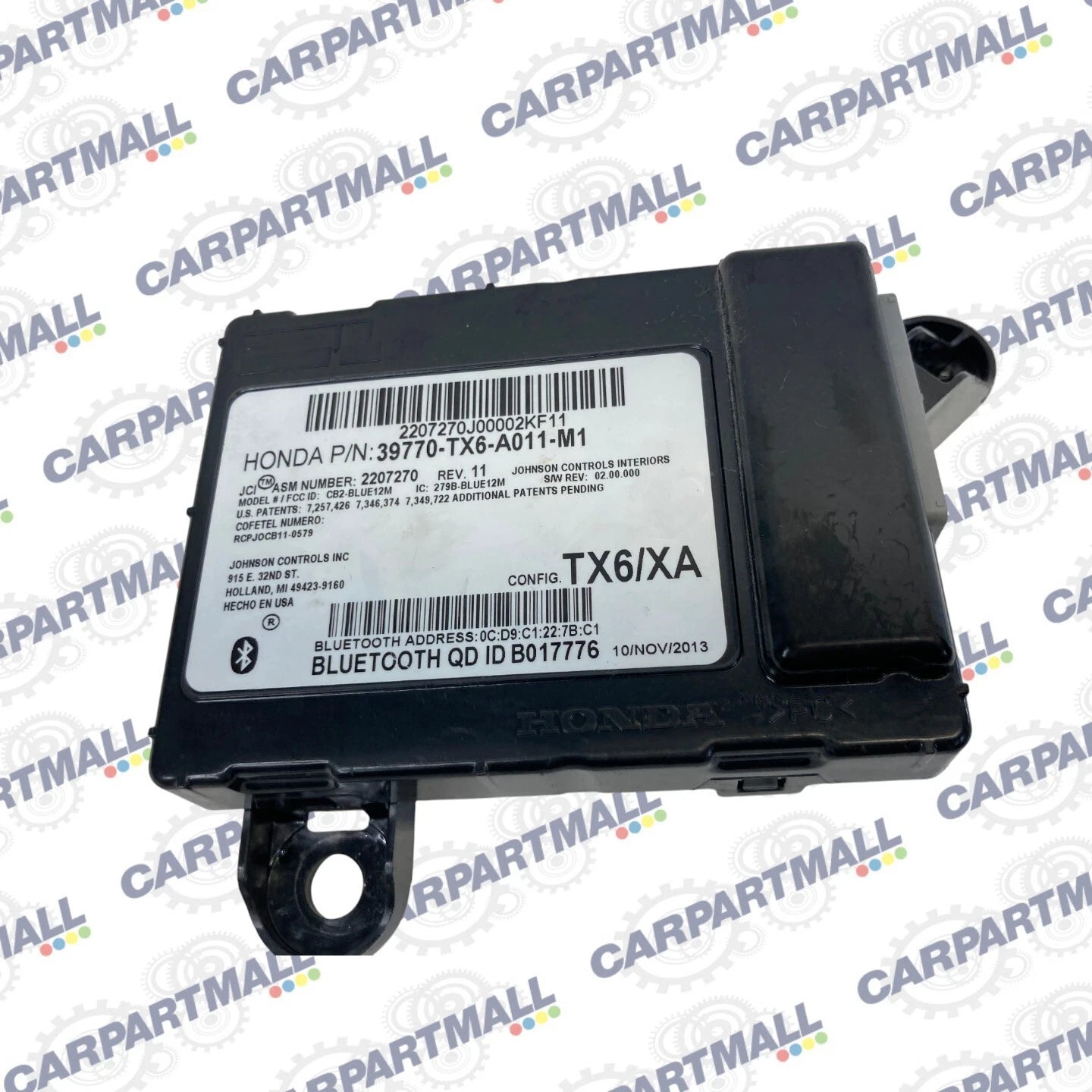 2013-2022 ACURA ILX BLUETOOTH COMMUNICATION CONTROL MODULE 39770-TX6-A011-M1 OEM