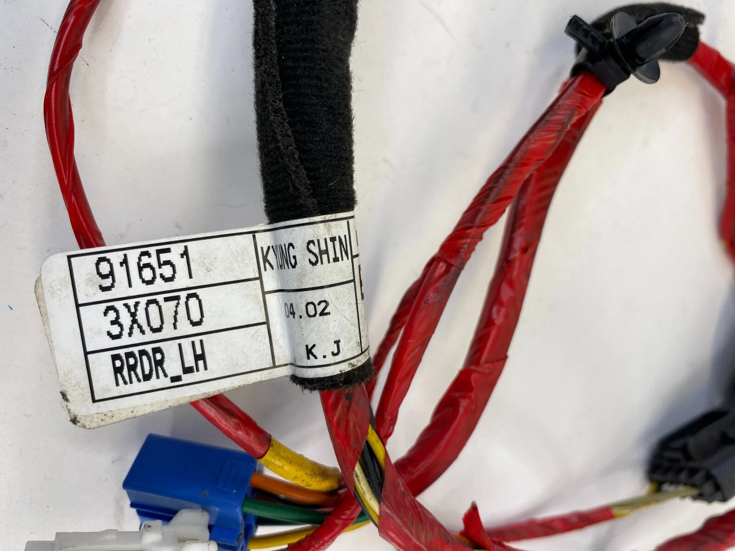 14-16 HYUNDAI ELANTRA SEDAN BACK REAR LEFT DOOR WIRE HARNESS WIRING 91651-3X070