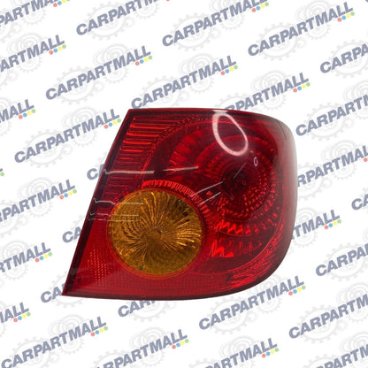2005-2008 TOYOTA COROLLA REAR RIGHT SIDE OUTER TAIL LIGHT TAILLIGHT LAMP OEM