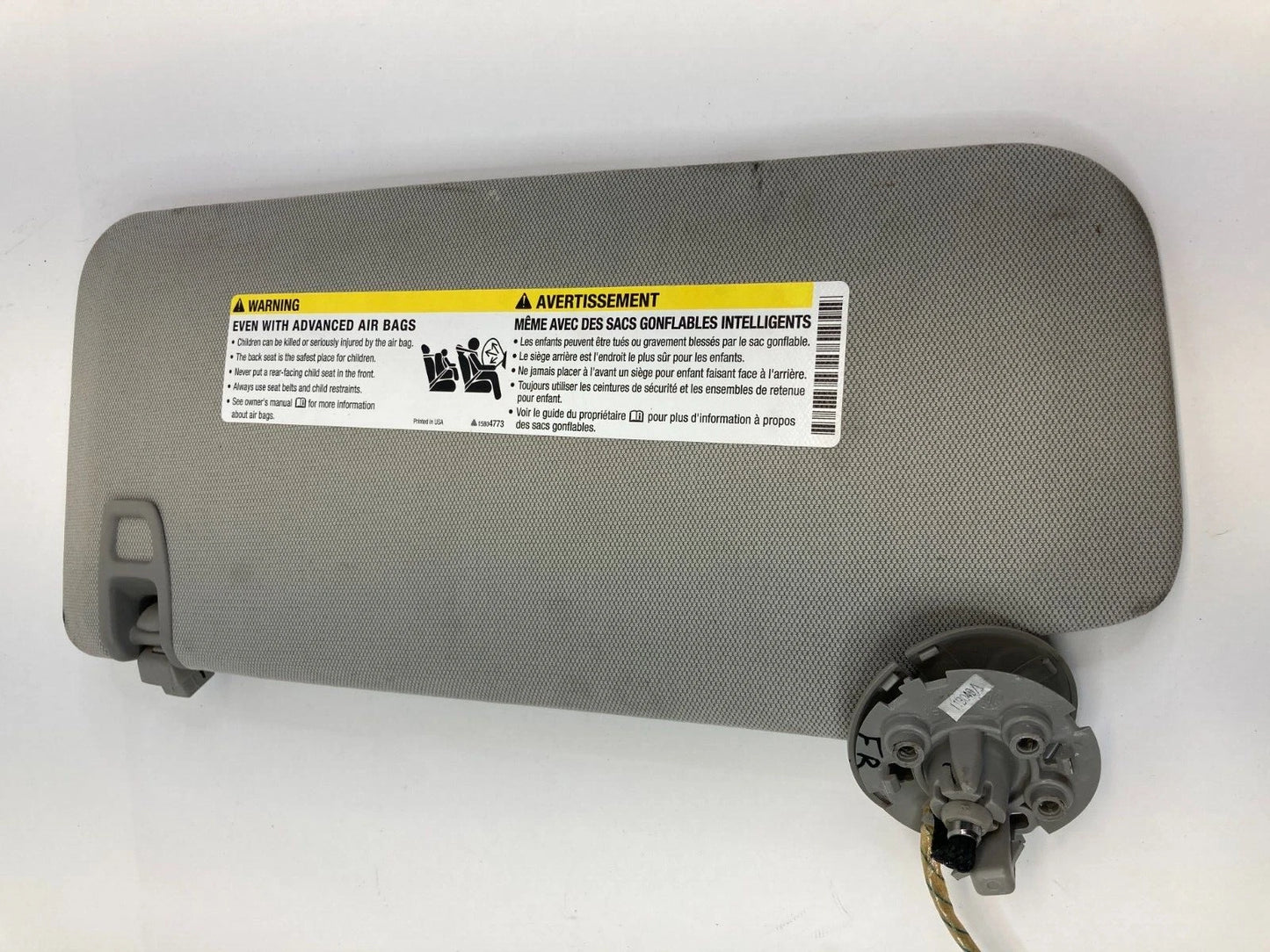 2010-2017 CHEVY EQUINOX ROOF RIGHT PASSENGER SIDE SUNVISOR SUN VISOR OEM