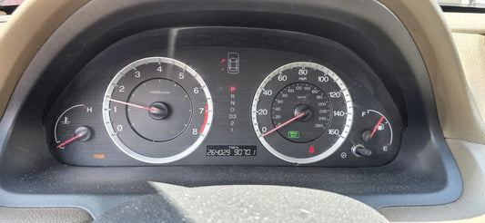 08-10 HONDA ACCORD 2.4L AT INSTRUMENT CLUSTER SPEEDOMETER 264K MILES 78100TA0A11