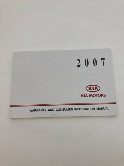 2007 07 Kia Optima Owners Guide Warranty & Consumer Information Book Manual OEM