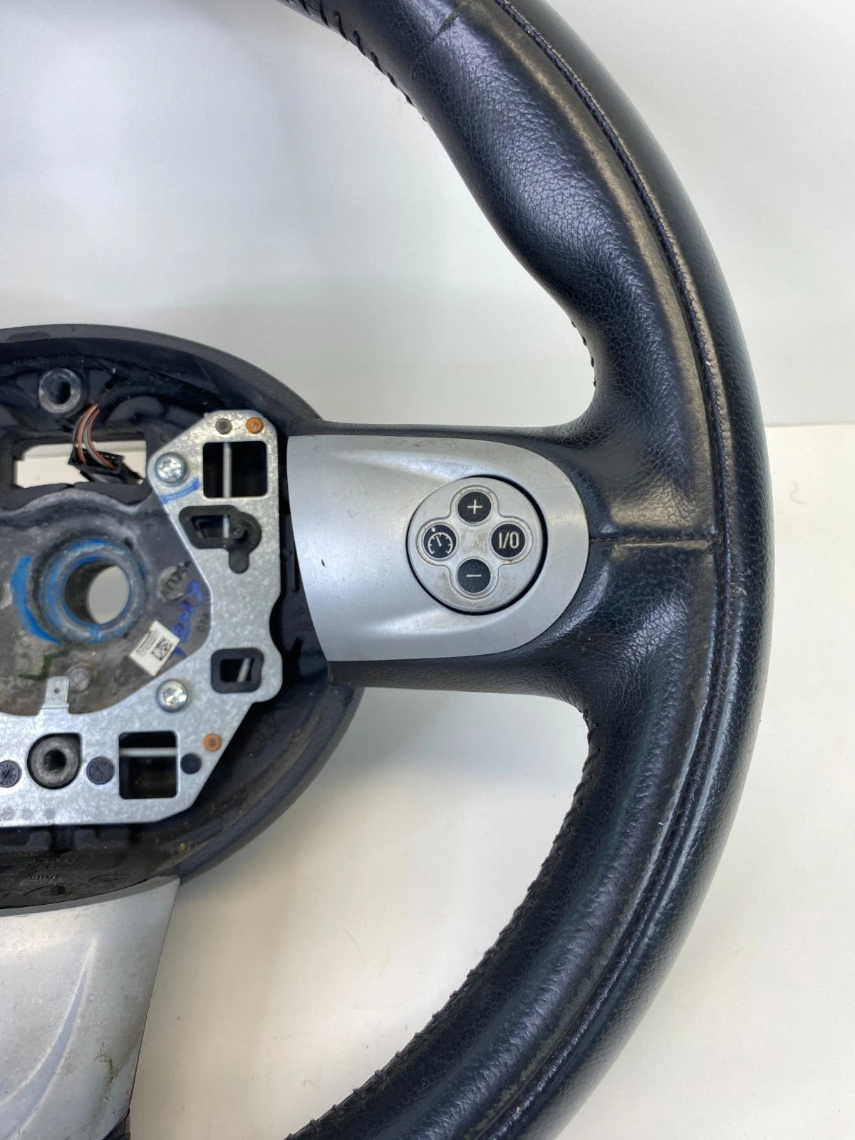 07-13 MINI COOPER STEERING WHEEL BLACK LEATHER WITH MULTIFUNCTION CONTROLS OEM