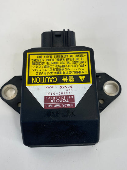 2006 2007 2008 2009 Lexus IS250 Yaw Rate Sensor Control Module 89183-60020 OEM