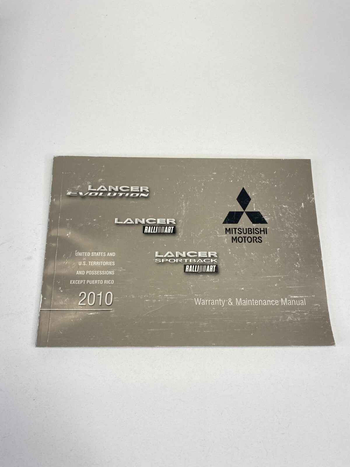 2010 10 MITSUBISHI LANCER WARRANTY & MAINTENANCE MANUAL QUICK GUIDE BOOK OEM