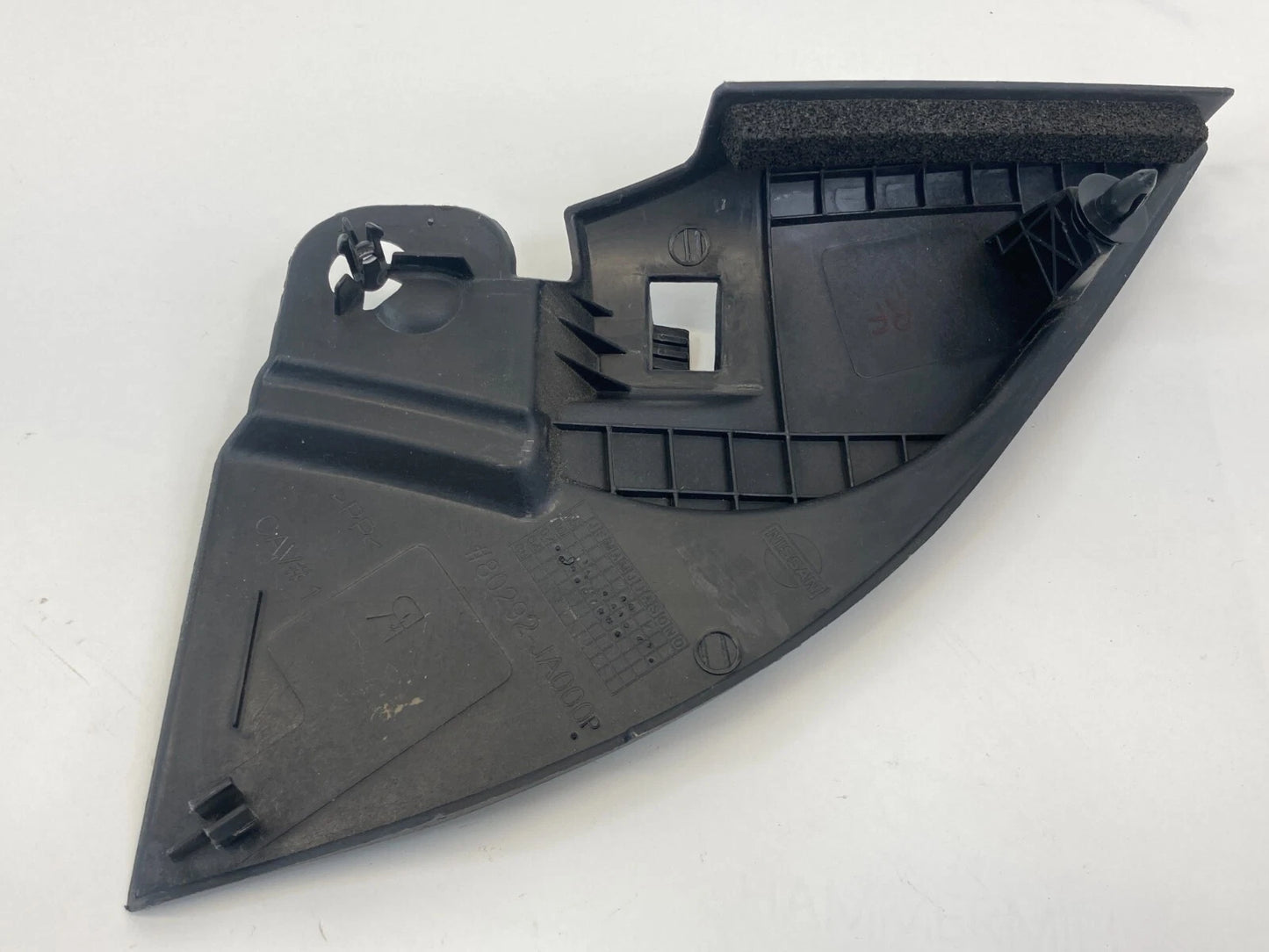07-12 NISSAN ALTIMA SEDAN INNER FRONT RIGHT SIDE CORNER MIRROR COVER 80292-JA000