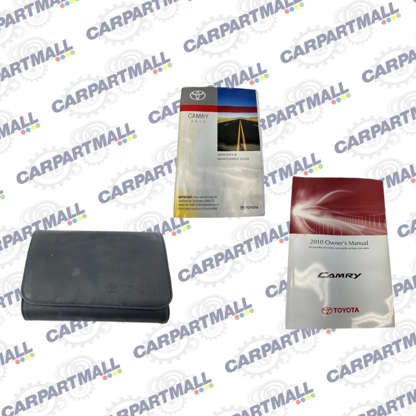 2010 TOYOTA CAMRY OWNERS MANUAL CONSUMER INFO WARRANTY BOOK W/ CASE OEM
