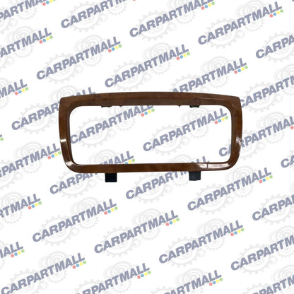 08 09 BUICK ENCLAVE CENTER CONSOLE REAR TRIMPLATE TRIM BEZEL WOOD GRAIN 15924605