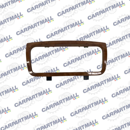 08 09 BUICK ENCLAVE CENTER CONSOLE REAR TRIMPLATE TRIM BEZEL WOOD GRAIN 15924605