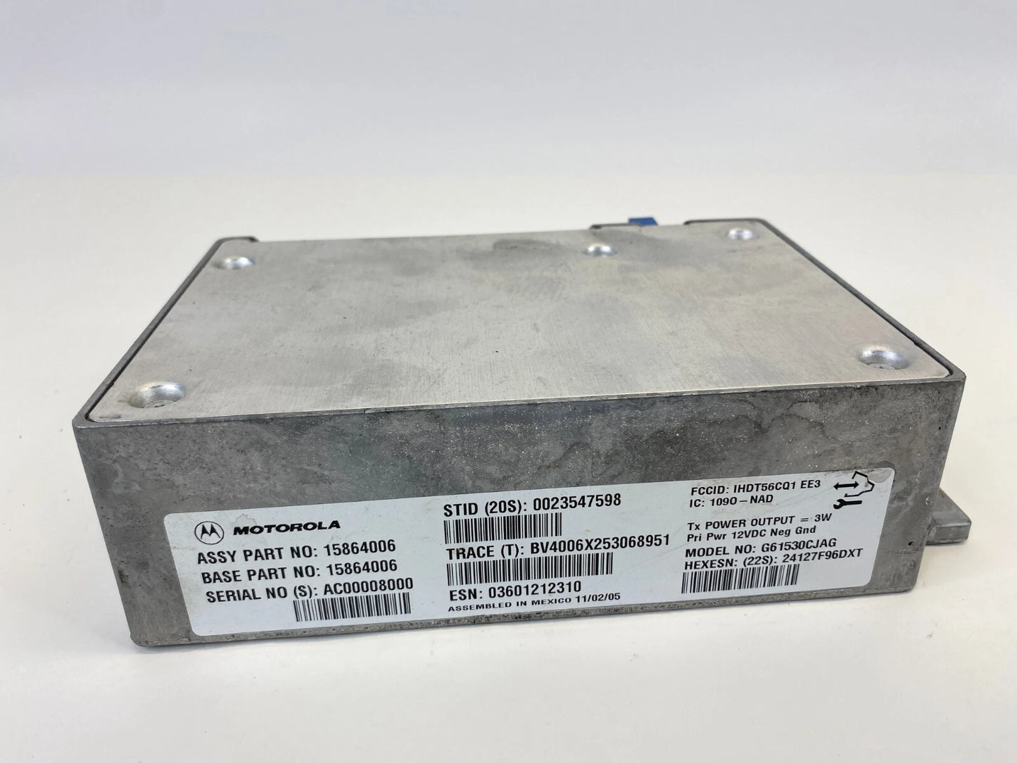 2005-2007 SATURN VUE COMPUTER ONSTAR COMMUNICATION CONTROL MODULE 15864006